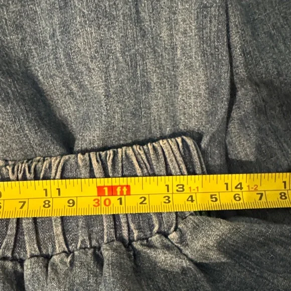 Milou Muse Denim Tiered Maxi Skirt - Blue - Picture 4 of 6